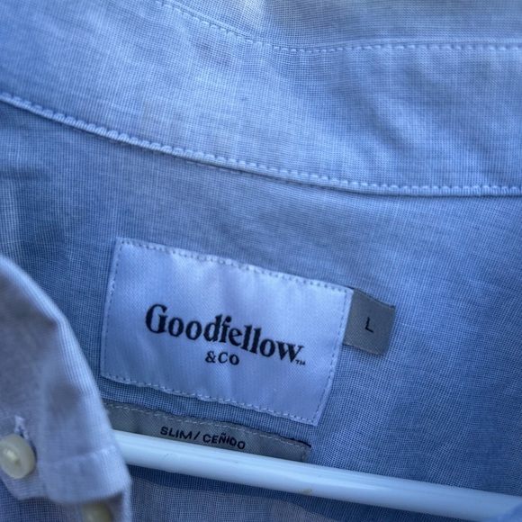 Goodfellow & Co Blue Casual Button Down Shirt - Picture 4 of 5